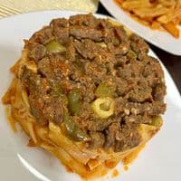 مكرونه بالكبدة